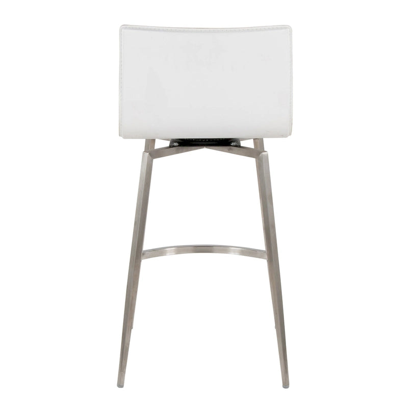 Upholstered Fixed-Height Swivel Counter Stools (Set of 2)