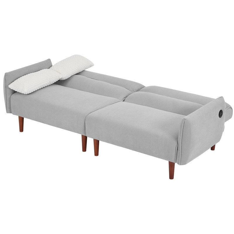Convertible Futon Sofa Bed with 2 Pillows