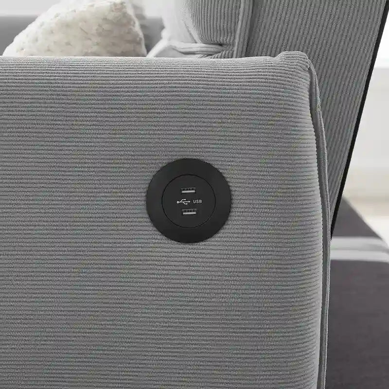 Convertible Futon Sofa Bed with 2 Pillows