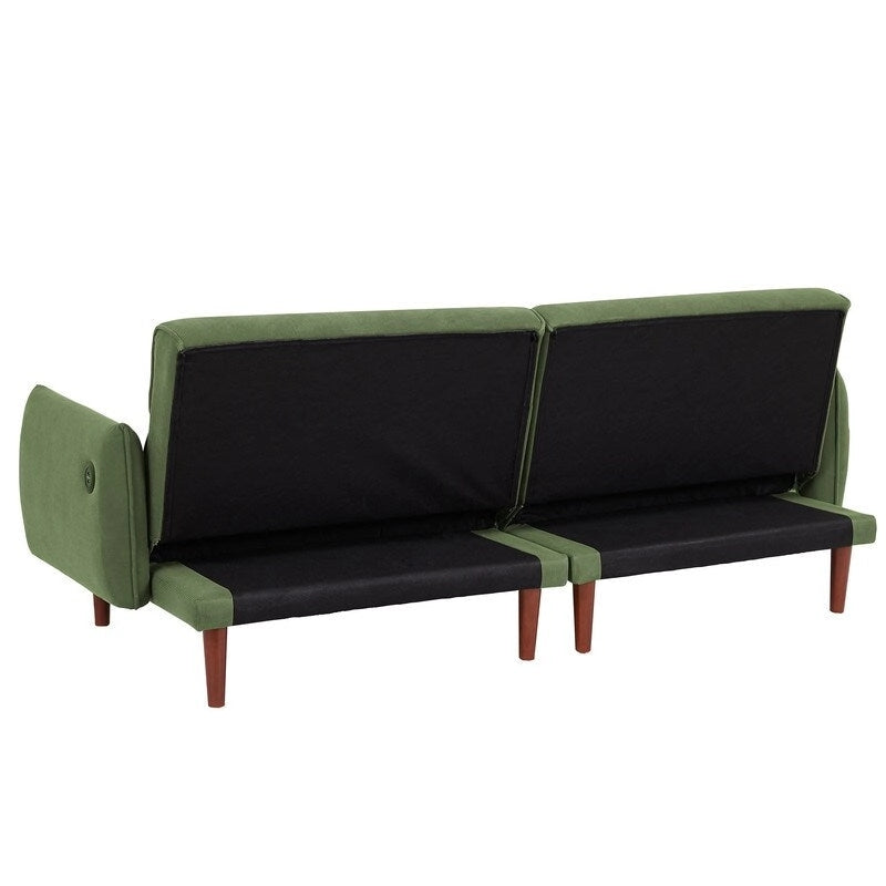 Convertible Futon Sofa Bed with 2 Pillows