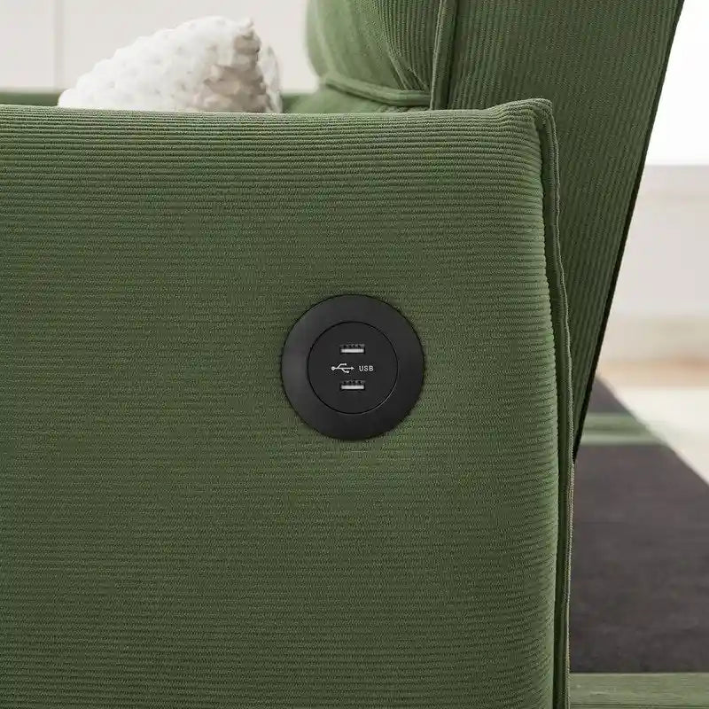 Convertible Futon Sofa Bed with 2 Pillows