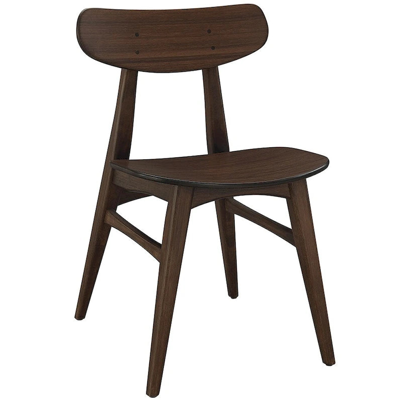 Solid Bamboo Dining Chair, Golden, Set of 2