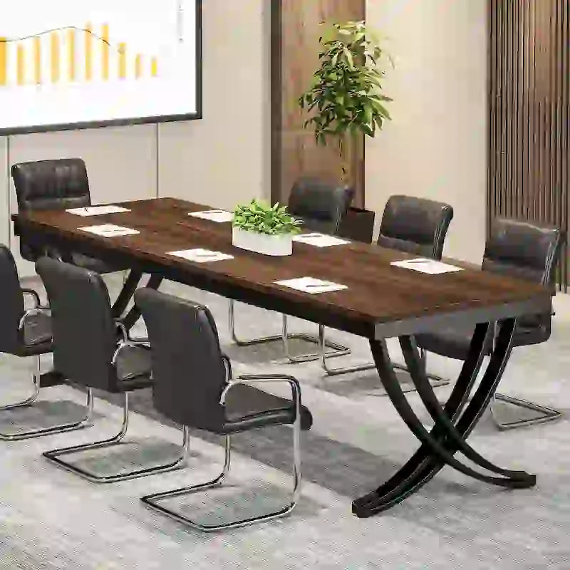 78-Inch Rectangular Conference Table for 6–8 People