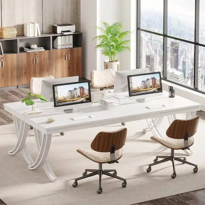 78-Inch Rectangular Conference Table for 6–8 People