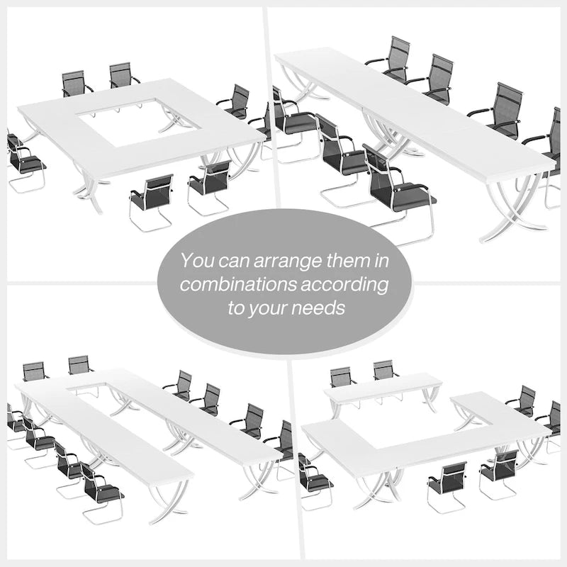 78-Inch Rectangular Conference Table for 6–8 People