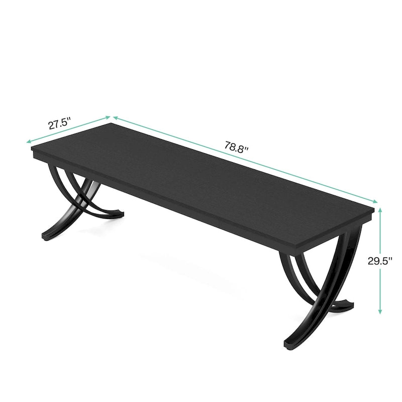 78-Inch Rectangular Conference Table for 6–8 People