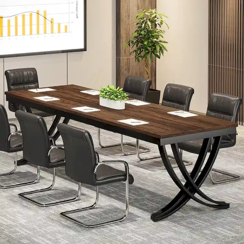 78-Inch Rectangular Conference Table for 6–8 People