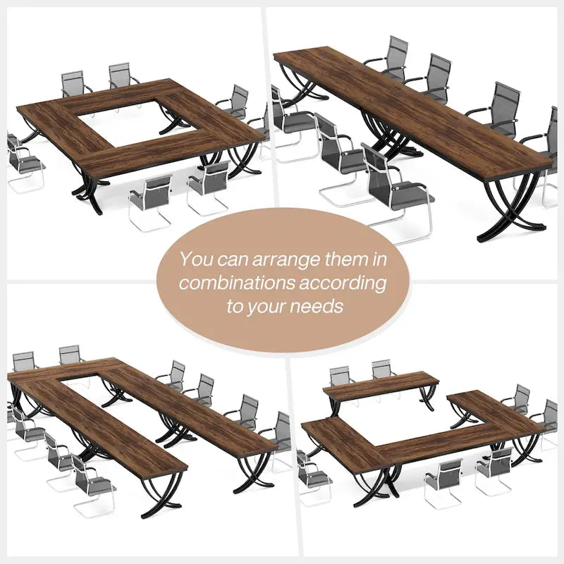 78-Inch Rectangular Conference Table for 6–8 People