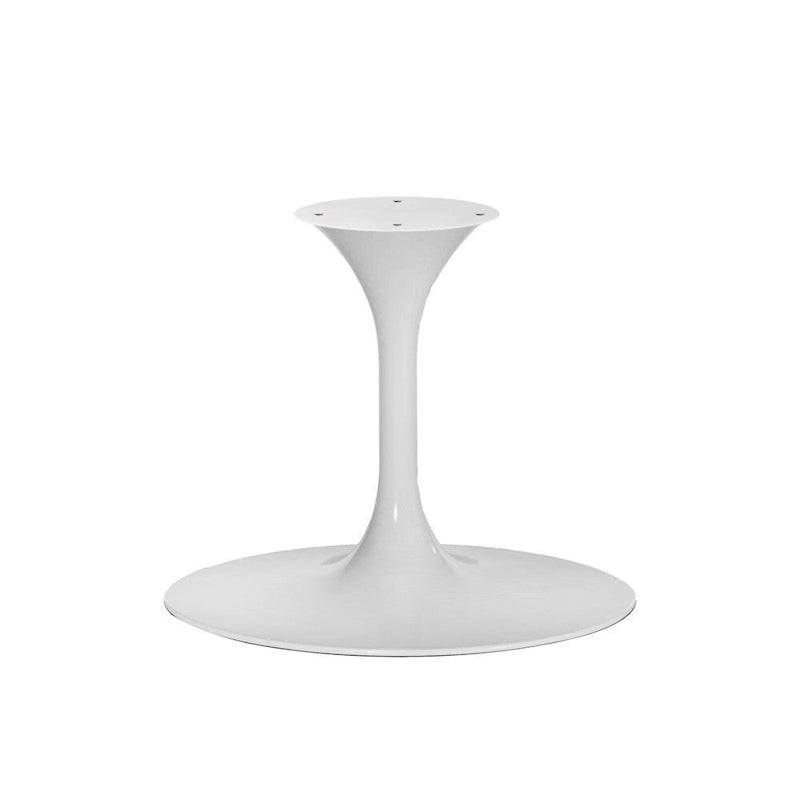 White Oval Marble Pedestal Dining Table