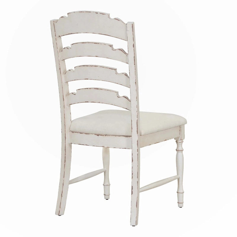 Vintage Upholstered Dining Chairs with Decorative Backs, Set of 4
