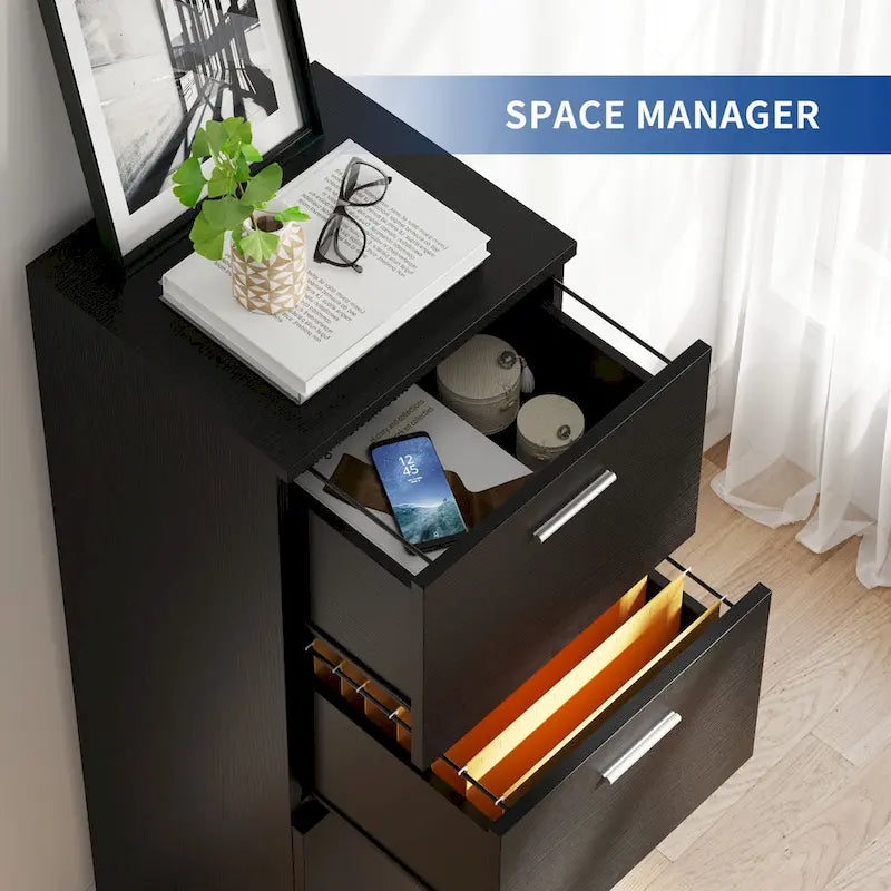 Vertical 4-Drawer Locking File Cabinet for Letter and A4 Files
