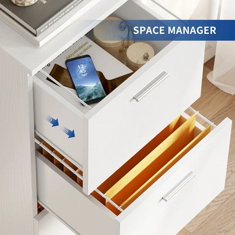 Vertical 4-Drawer Locking File Cabinet for Letter and A4 Files